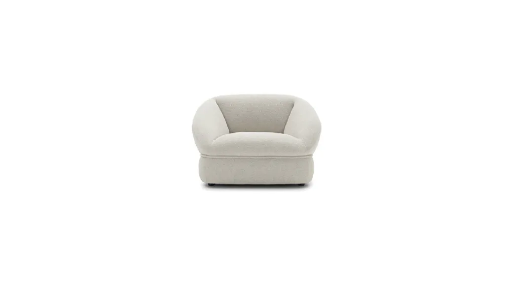 High armchair in upholstered fabric by Ditre Italia.