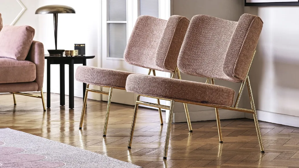 Coco fabric armchair by Calligaris