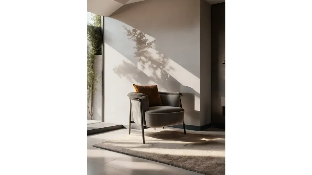 Chair in Gin fabric by Franco Ferri