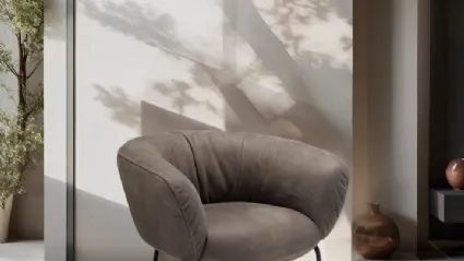 Leather armchair  Jill by Franco Ferri