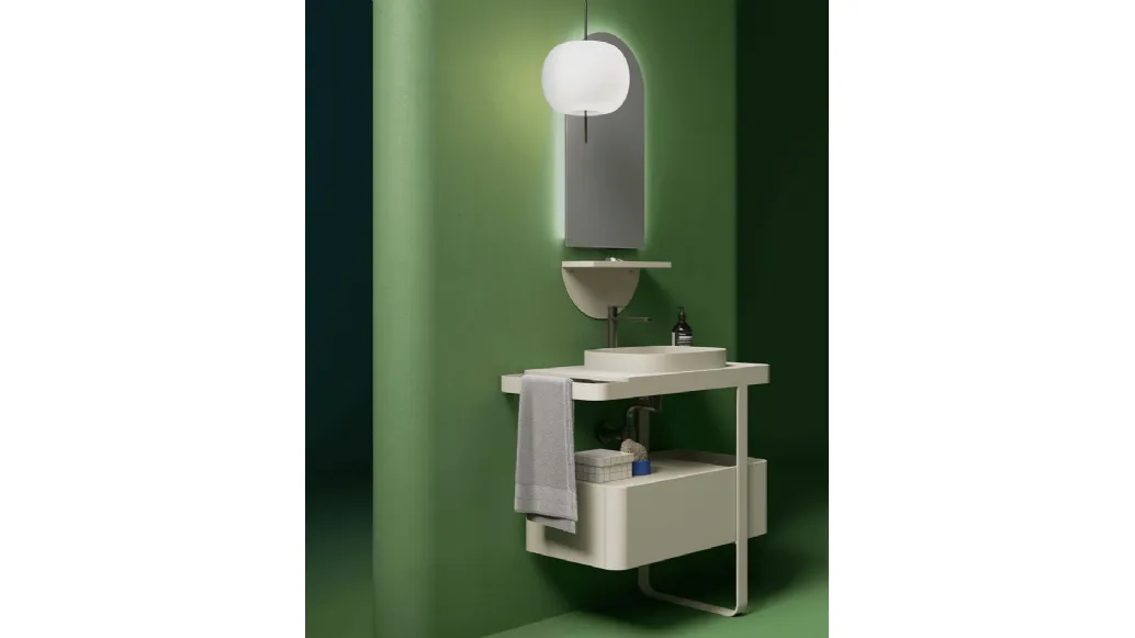 Suspended Bathroom Vanity Capsule Bubble by Ardeco