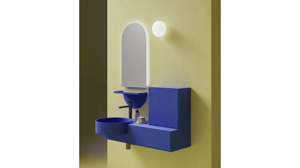 Suspended bathroom cabinet Capsule Moove by Ardeco.