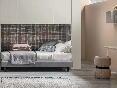 Loft bed with desk Composition 08A by Tomasella