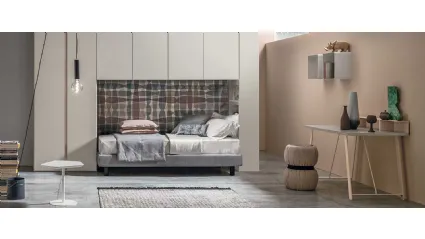 Loft bed with desk Composition 08A by Tomasella