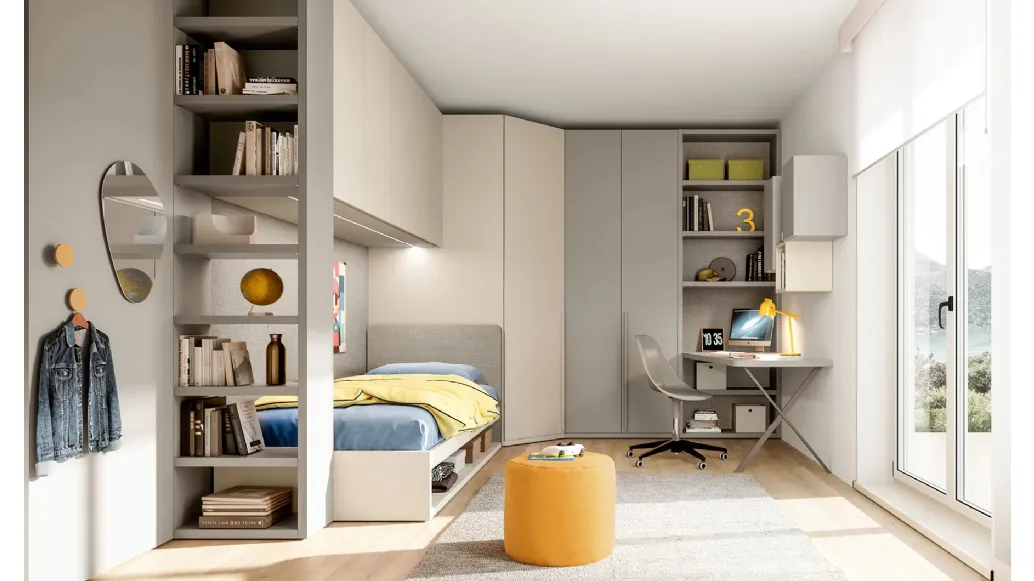 Loft bedroom Layout 02B by Doimo Cityline
