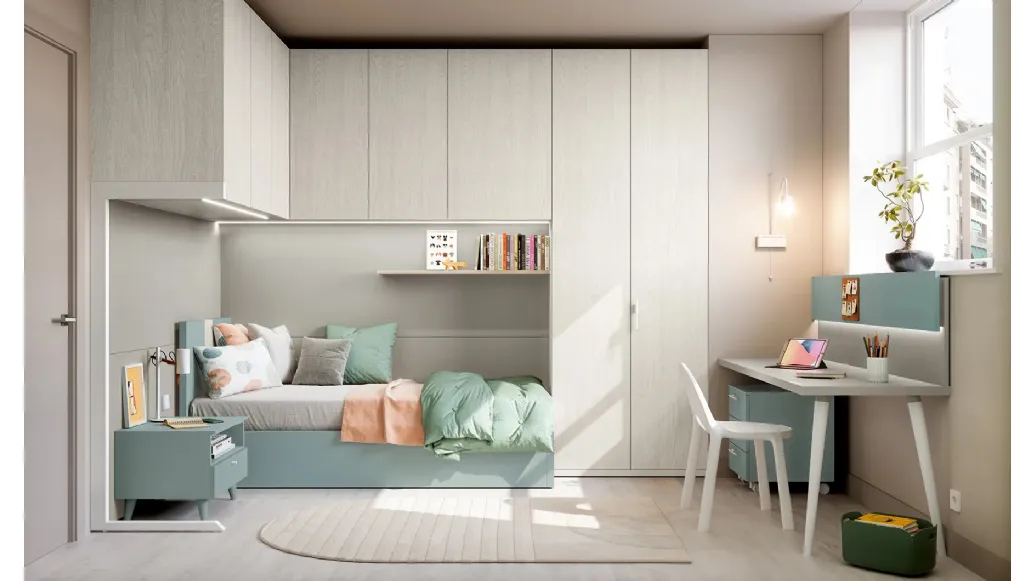 Loft bedroom Layout 03B by Doimo Cityline