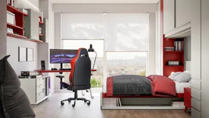 Loft bedroom layout 05B by Doimo Cityline.