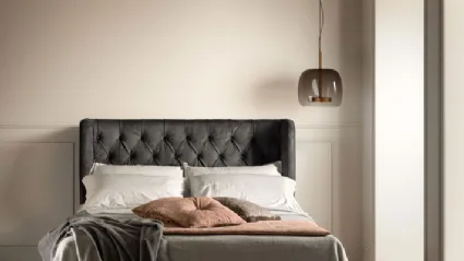 Bed with Gem headboard by Bside.