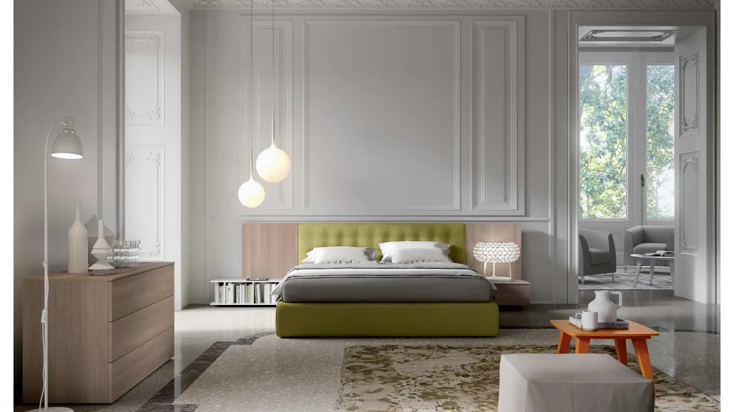 Inca Sumi bed by Spagnol Mobili