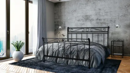 Wrought iron bed, Leonardo from Florence.