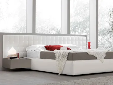 Bed with Maya Boiserie headboard by Spagnol Mobili