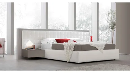 Bed with Maya Boiserie headboard by Spagnol Mobili