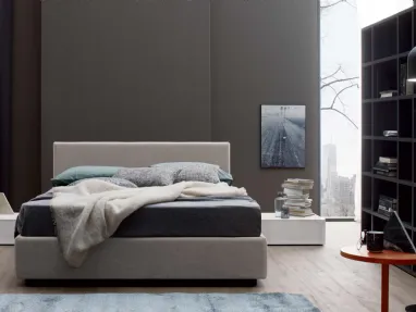 Textile bed by Spagnol Mobili called New Life.