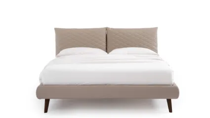 Bed with quilted headboard So Regular by Noctis