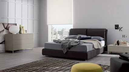 Bed with storage box Space by Spagnol Furniture