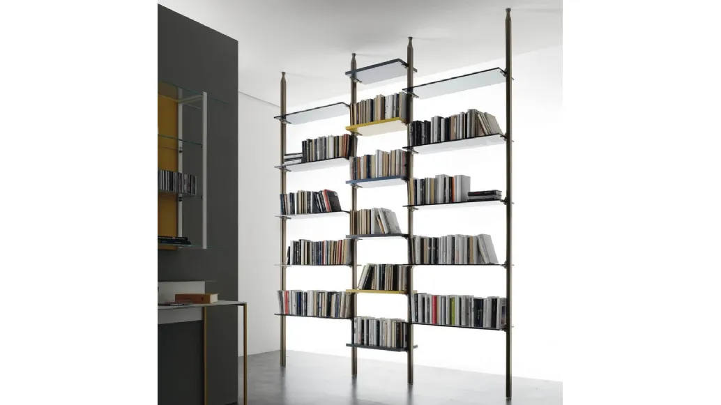 Clark metal and glass bookcase by Ponti Terenghi.