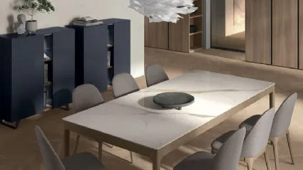 Dada chair in fabric and wood by Tomasella