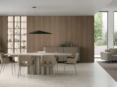 Dora chair in nabuk by Tomasella.