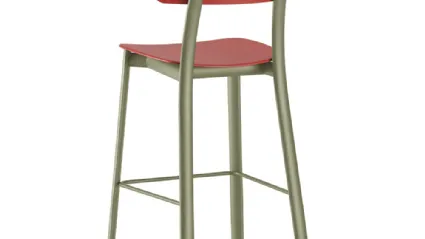 Feluca Pop Kitchen stool in polypropylene with metal frame by Infiniti.