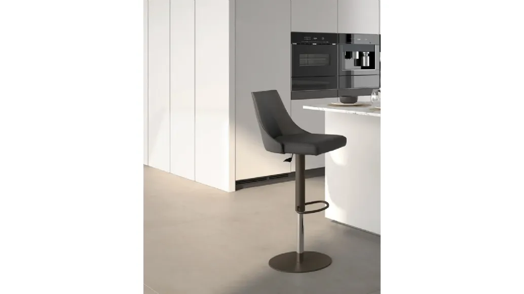 Faux leather stool Flick by Easyline