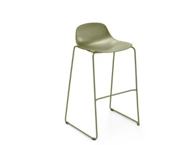 Stool Pure Loop Mini Rod in polypropylene by Infiniti.
