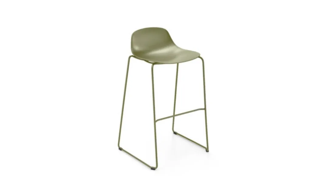 Stool Pure Loop Mini Rod in polypropylene by Infiniti.