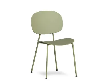 Pop Round Chair in polypropylene and steel by Infiniti.