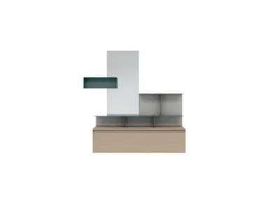 Mobile entrance 05 in sand oak material and light cement by Tomasella