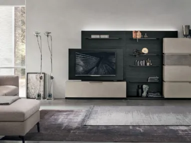 Atlas UNIT AT105 wall unit in granulated material by Tomasella.