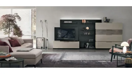 Atlas UNIT AT105 wall unit in granulated material by Tomasella.