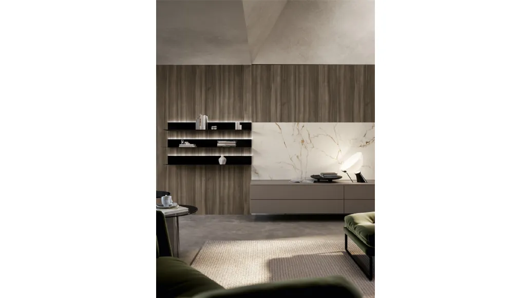 Living Cloe wall unit by Arredo3.
