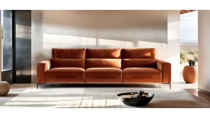 Linear Bertè relaxation sofa by Franco Ferri
