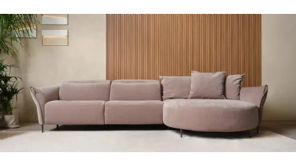 Franco Ferri's Bosè relaxation sofa with peninsula.