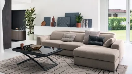 Sofa with peninsula Cast by Calligaris