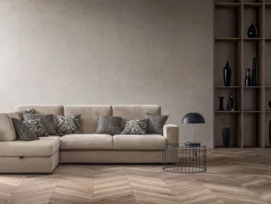 Sofa bed with chaise longue Cliff by Samoa