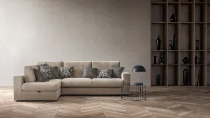 Sofa bed with chaise longue Cliff by Samoa