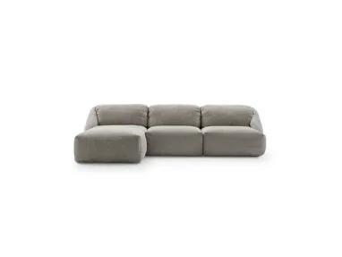 Fabric sofa with chaise Mellville by Ditre Italia.