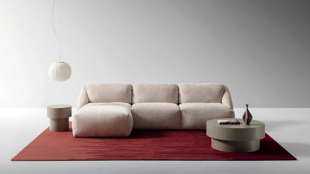 Fabric sofa with peninsula Mellville by Ditre Italia