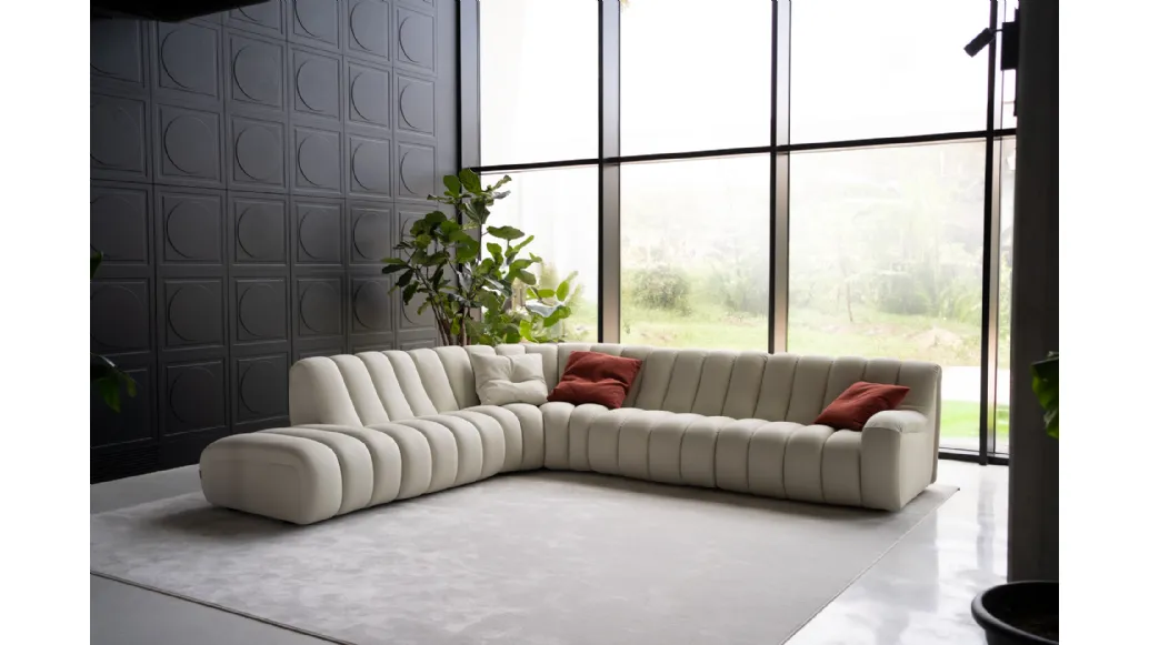 Scervino corner sofa by Franco Ferri.