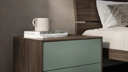 Bedside table Cap by Spagnol Mobili