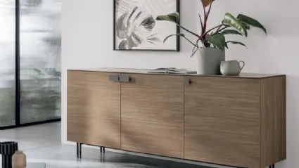 Tomasella's Basilea Walnut Amber Sideboard.