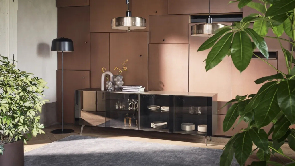 Crystal sideboard by Calligaris