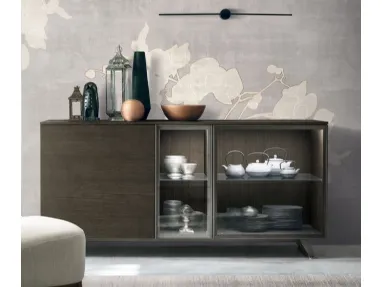 Madia Metropolis B01 in moka oak material by Tomasella.
