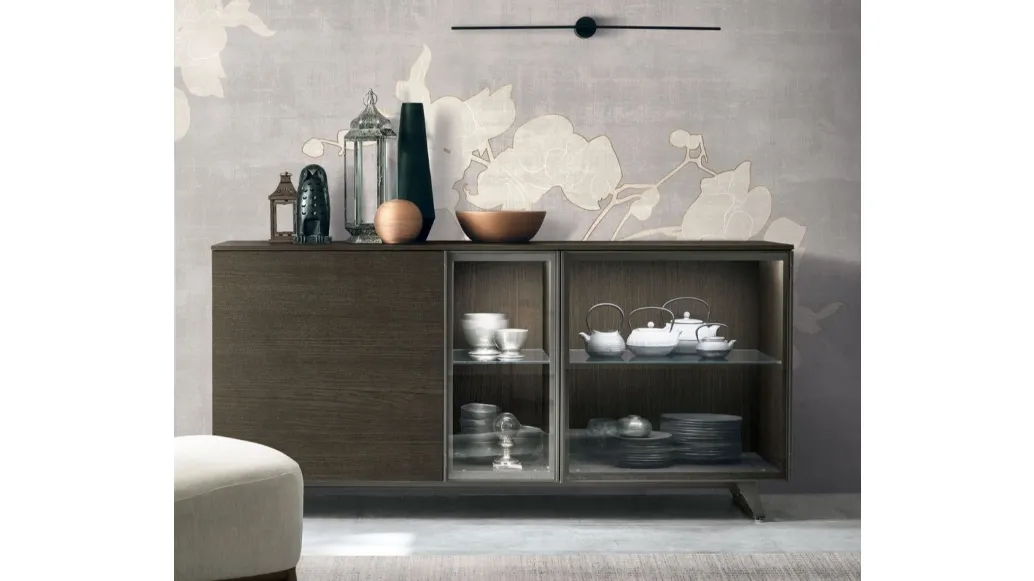 Madia Metropolis B01 in moka oak material by Tomasella.
