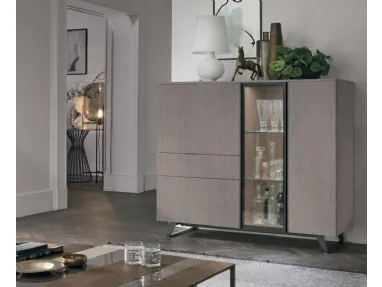Vertical Metropolis C01 sideboard in sand oak by Tomasella.