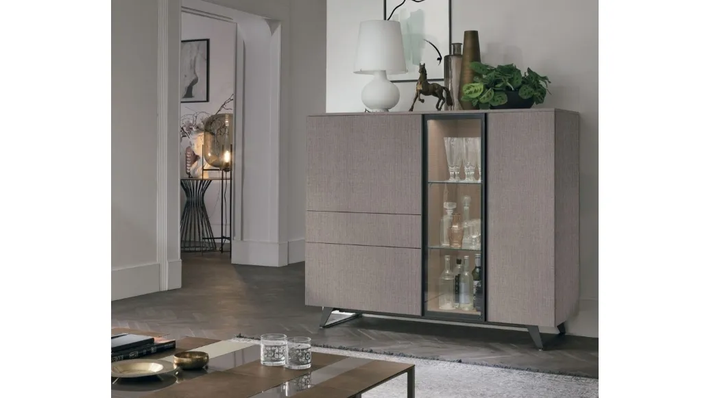 Vertical Metropolis C01 sideboard in sand oak by Tomasella.