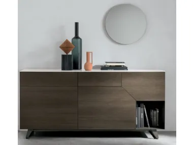 Madia Remix X02 in oak moka material with a Tomadella gres top.