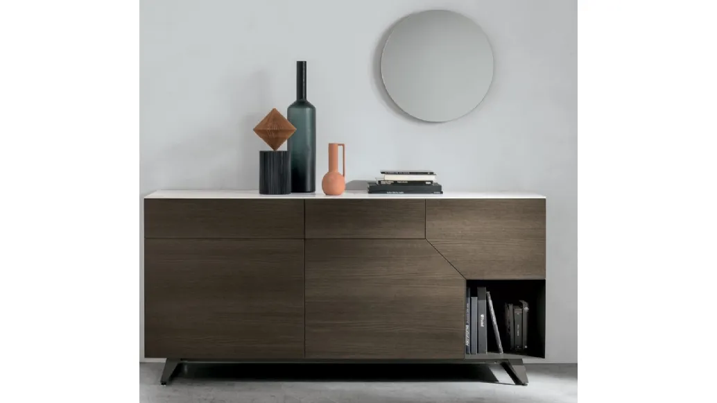 Madia Remix X02 in oak moka material with a Tomadella gres top.