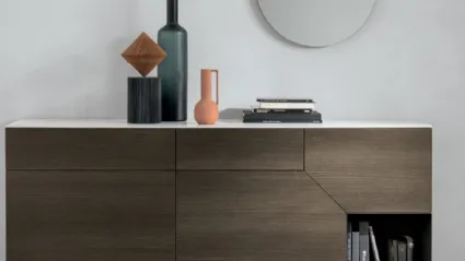 Madia Remix X02 in oak moka material with a Tomadella gres top.
