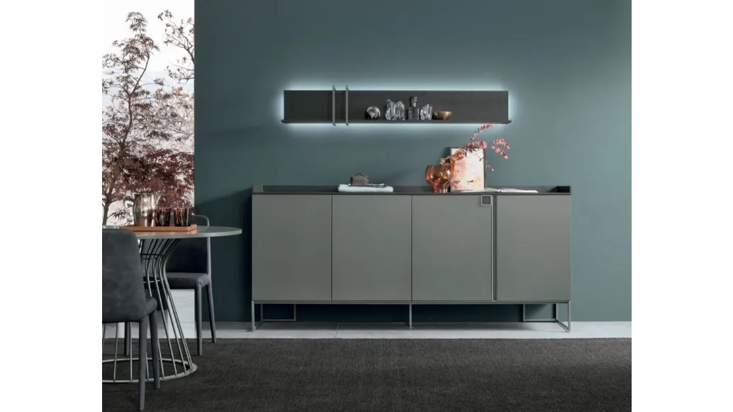 Madia Sir S06 in matte basalt material by Tomasella.